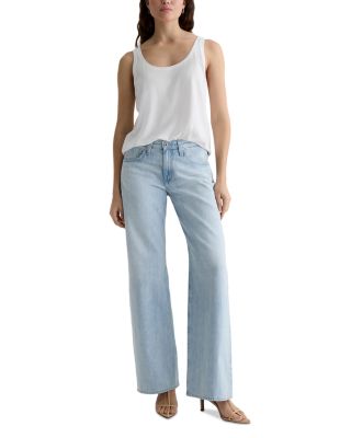 Adria Low Rise Wide Leg Jeans in Sunfaded