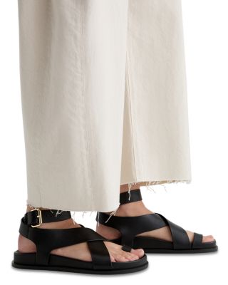 Hattie High Rise Crop Barrel Jeans in Opal Stone