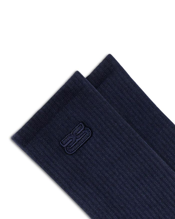 Double S Embroidered Socks