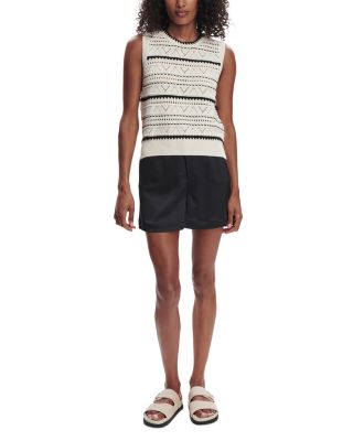 Athena Pointelle Sleeveless Sweater