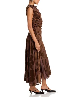 Burke Draped Midi Dress