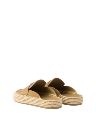  Women's Suede Flatform Mules