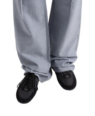 Prada Men's Collapse Re-Nylon and Suede Elasticized Sneakers