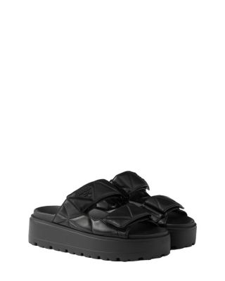  Women's Padded Nappa Leather Slides