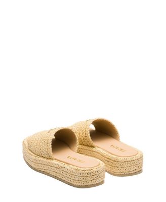 Women's Crochet Flatform Slides