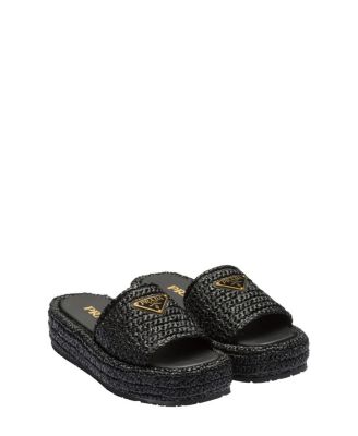 Women's Crochet Flatform Slides