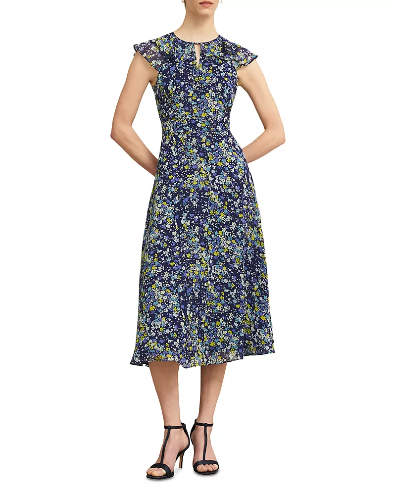 Hobbs London Dawn Ditsy Floral Print Dress