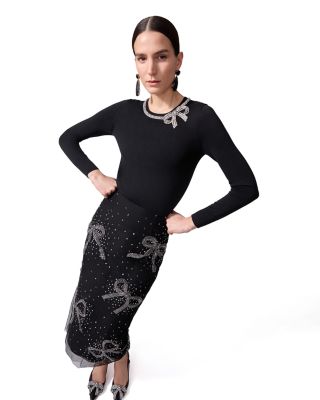 Embellished Midi Skirt