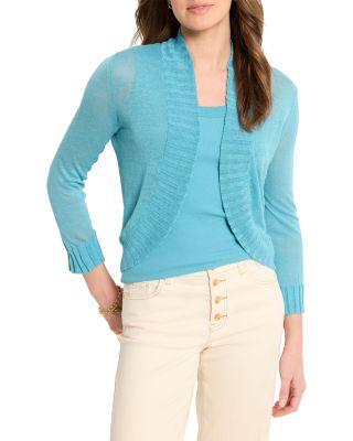NIC+ZOE - Bolero Linen Blend Cardigan Sweater