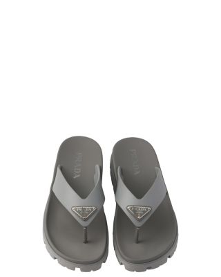 Prada Men's Rubber Thong Sandals | Bloomingdale's