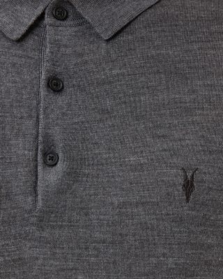 Mode Regular Fit Merino Wool Long Sleeve Polo Sweater