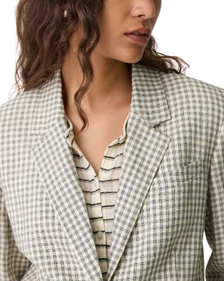 Single Breasted Linen Blazer