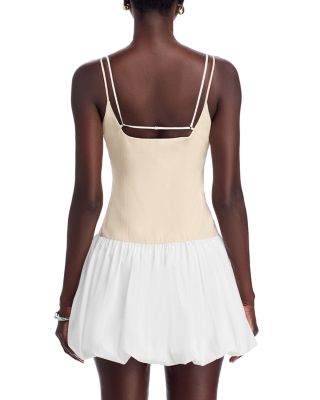 Fifi Bubble Hem Poplin Mini Dress