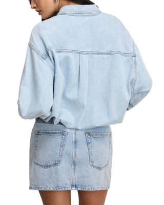 Denim Mini Shirt Dress