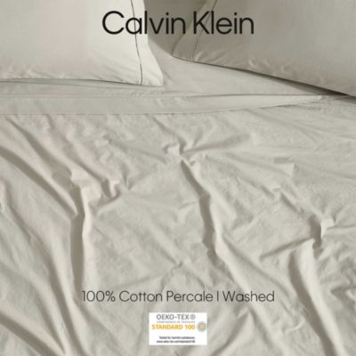 Washed Percale Cotton Sheet Set, Full