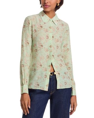Willa Silk Button Front Top