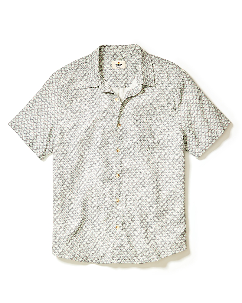 MARINE LAYER CLASSIC STRETCH REGULAR FIT SHORT SLEEVE SHIRT