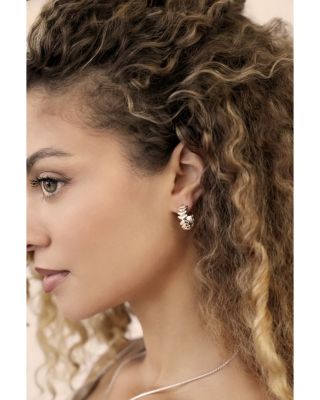 Metal Moderna Small Half Hoop Earrings