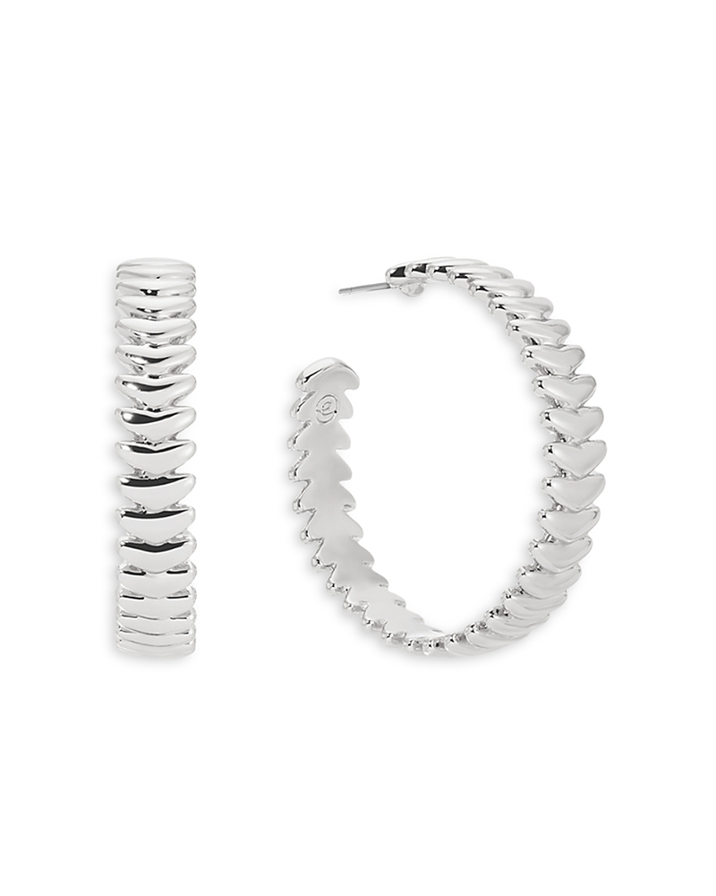 Ettika Metal Moderna Large Half Hoop Earrings