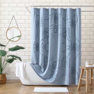 Retro Scroll Shower Curtain