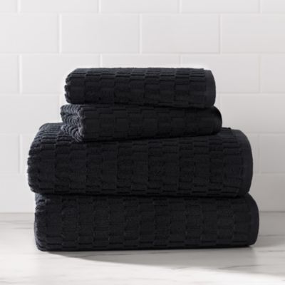 Metro Tile Quick Dry Bath & Hand Towel Set