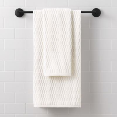 Metro Tile Quick Dry Bath & Hand Towel Set