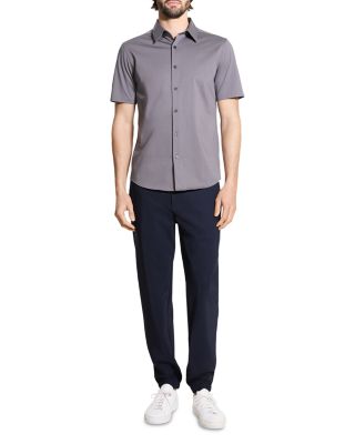 Irving Short-Sleeve Shirt in Structure Knit