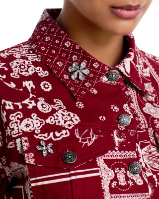 Military Twill Scrunched Sleeve Cayenne Jacket