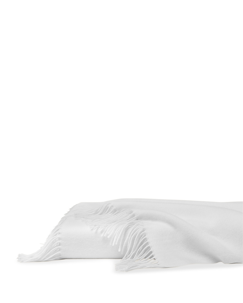 Pratesi Misurina Cashmere Throw In White