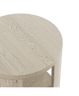 Piez 1-Shelf Round End Table