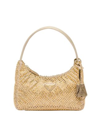 Re-Edition Satin Mini-Bag with Crystals