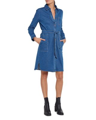 Denim Schiffer Belted Shirtdress