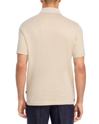 Short Sleeve Heathered Polo Shirt