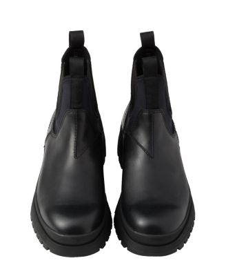 Leather and Stretch Fabric Brixxen Boots