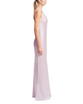 La Lune One Shoulder Cowl Back Gown