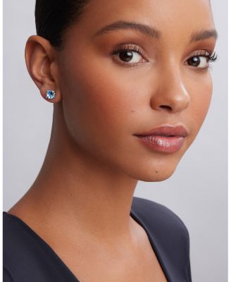 Sterling Silver Rittenhouse Prism Blue Topaz Stud Earrings