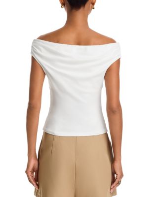 Off-The-Shoulder Jersey Top - Exclusive