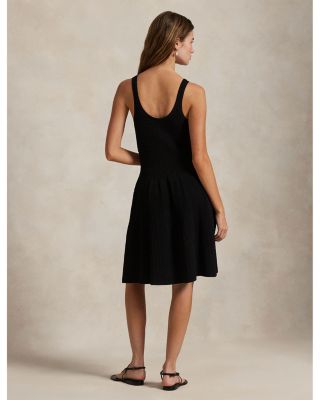 Cable Knit Sleeveless Sweater Dress