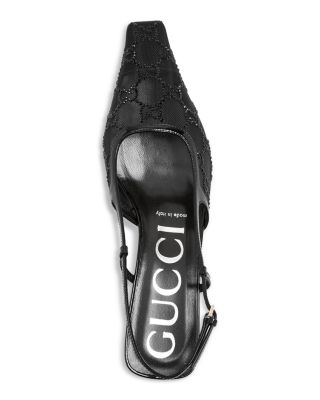 Women's GG Pointed Toe Slingback Pumps