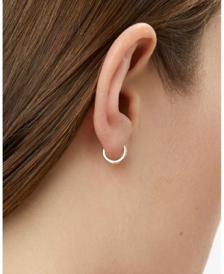 Gold Huggie Hoop Earrings