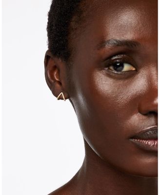 Solid Yellow Gold - Lab Grown Diamond Velora Huggie Studs