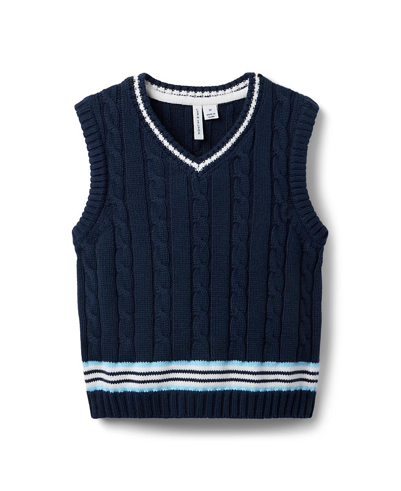 Janie And Jack Cable Knit Sweater Vest