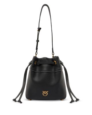 Mini Leather Bucket Bag
