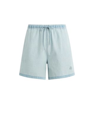 Reversed Loose Fit Chambray Shorts