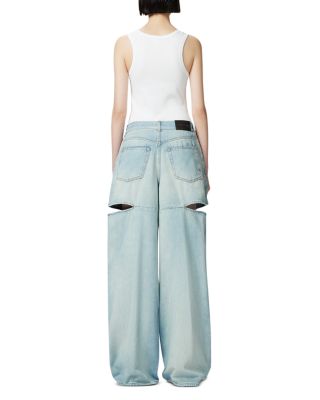 Lauryn Loose Cutout Jeans in Light Wash
