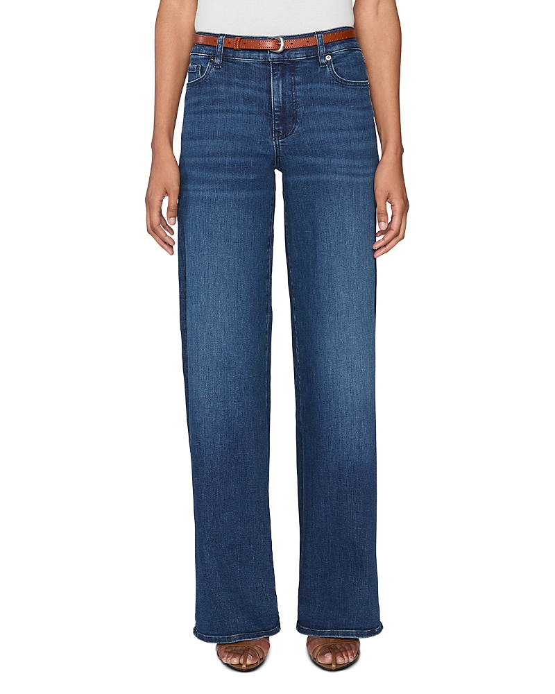 Frame Blue Wide Jeans With Drawstring