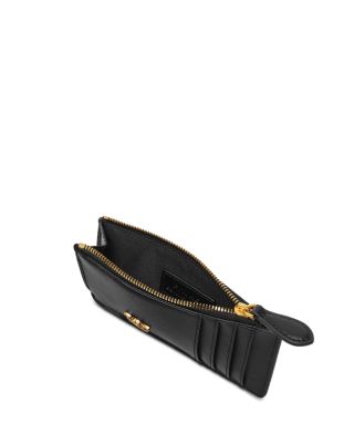 Airone Black Leather Cardholder 