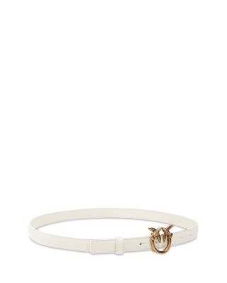Women's Love Berry H2 White Leather Belt