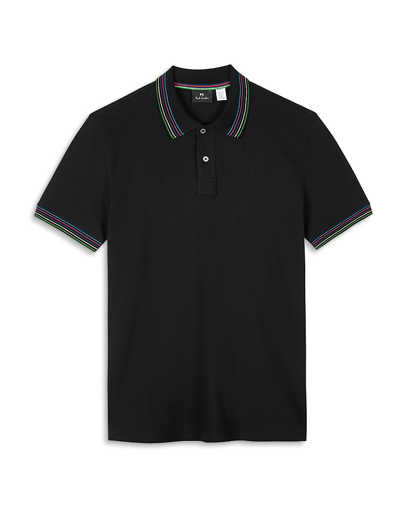 Ps By Paul Smith Regular Fit Striped Collar Polo