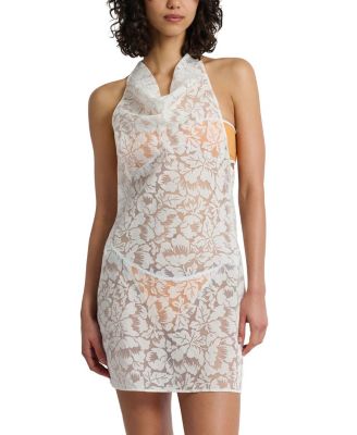 Onia - Burnout Cowl Mini Dress
